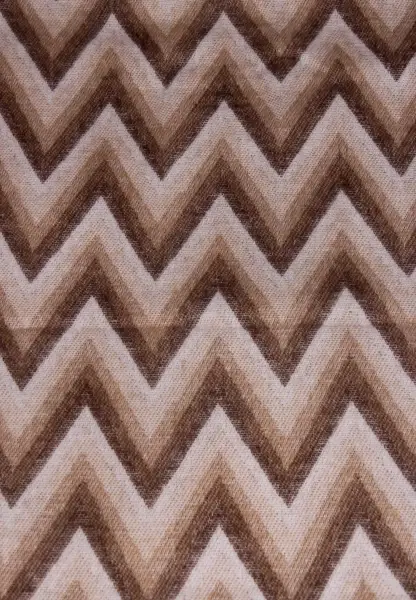 -50% SALE Leslii Schal Zickzack-Muster Gemusterter Fransen-Schal Muster-Schal In Braun Beige