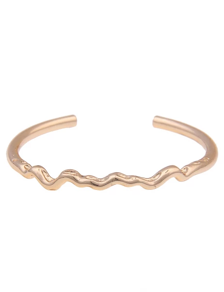 Leslii Armband Armreif Classic Welle in Gold
