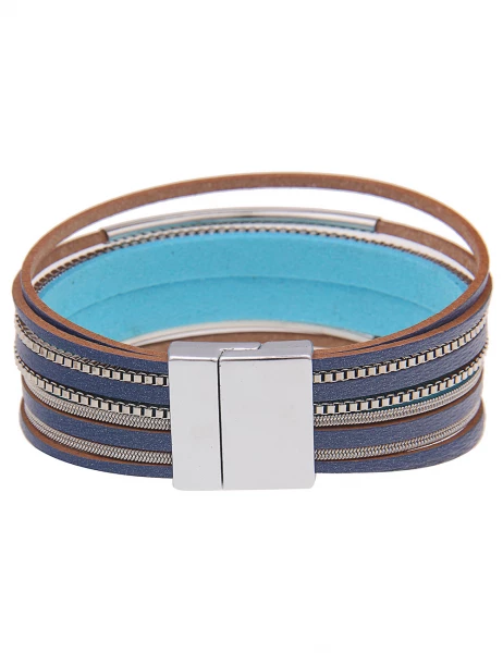 Leslii Armband Fashion Statement In Blau Silber