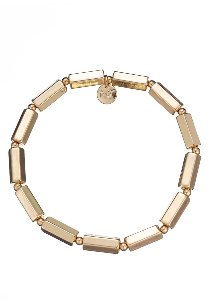 Leslii Armband Set Naturstein Gold