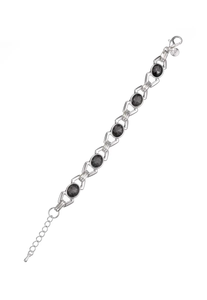 Leslii Armband Silber Kristallglieder