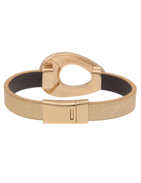 Leslii Armband Verona Statement Glitzer Tropfen In Gold Grau