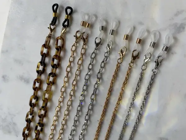 Leslii Brillenkette Gliederkette Gold