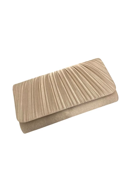 Leslii Clutch Handtasche Elegant in Beige