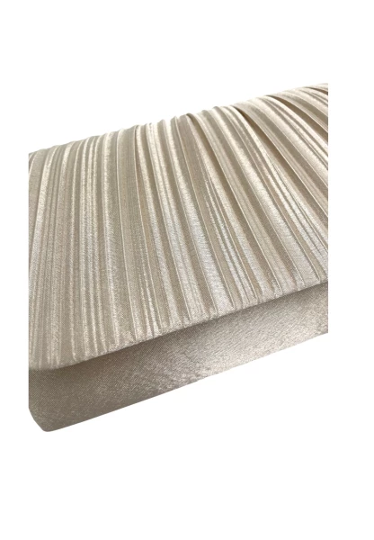 Leslii Clutch Handtasche Elegant In Creme Weiß