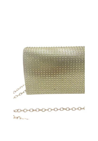 Leslii Clutch Handtasche Glitzer Steinchen In Gold