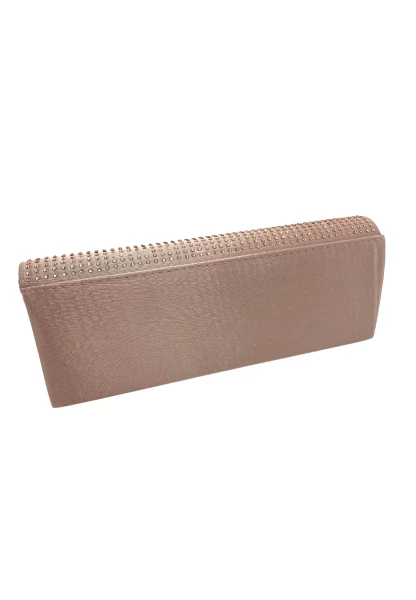 Leslii Clutch Handtasche Glitzer Steinchen In Nude