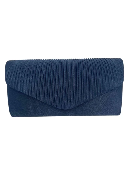 Leslii Clutch Handtasche Schimmer in Blau