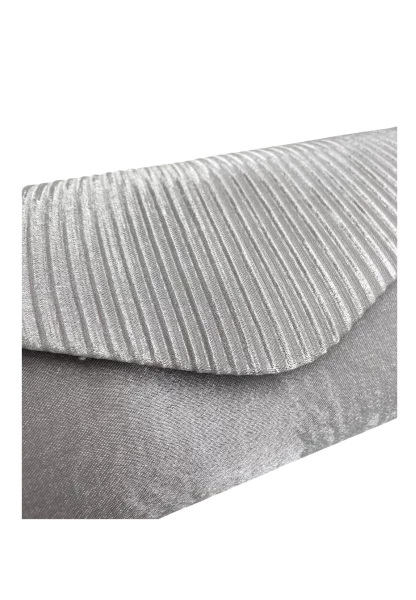 Leslii Clutch Handtasche Schimmer In Grau