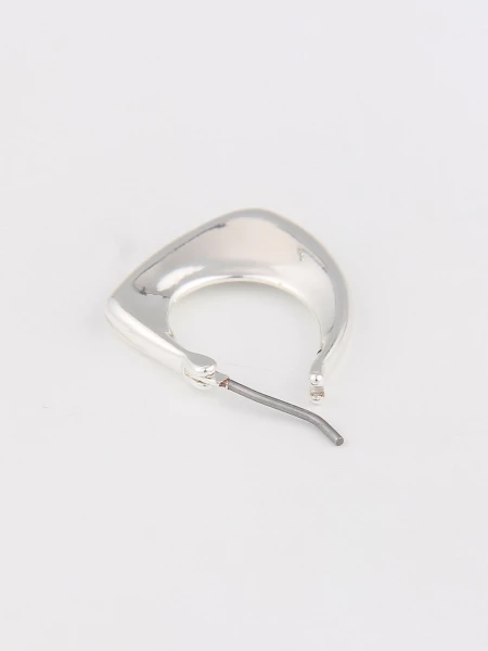 Leslii Creolen In Dreiecksform Hochglanz Silber