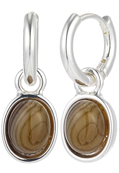 Leslii Creolen mit Naturstein