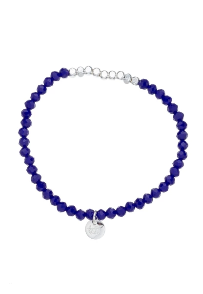 Leslii Damen-Armband Kayla Kristall Glasperlen Blau