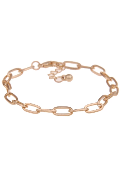 Leslii Damen-Armband XXL-Set Glieder-Armband Statement Herz Modeschmuck-Armband Gold