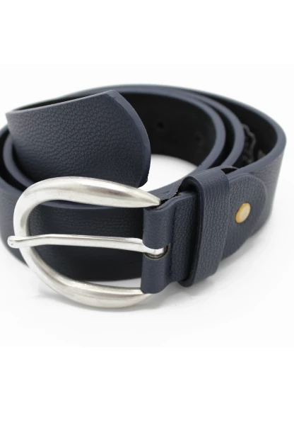 Leslii Damen-Gürtel Basic Silber Blau