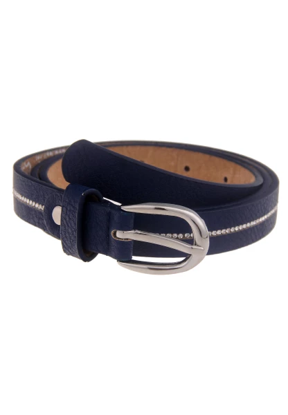 Leslii Damen-Gürtel Glitzer Strass-Gürtel Blauer Gürtel Breite 2cm Glitzer-Gürtel In Dunkelblau