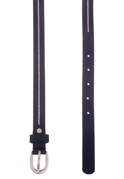 Leslii Damen-Gürtel Glitzer Strass-Gürtel Blauer Gürtel Breite 2cm Glitzer-Gürtel In Dunkelblau