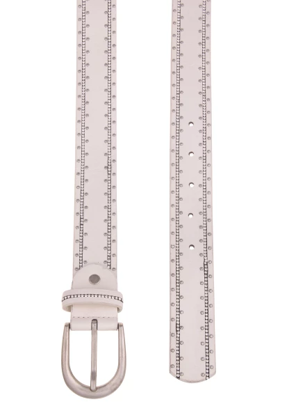 Leslii Damen-Gürtel Glitzer Strass-Gürtel Weißer Gürtel Glitzer-Gürtel Breite 3,5cm In Weiß Silber