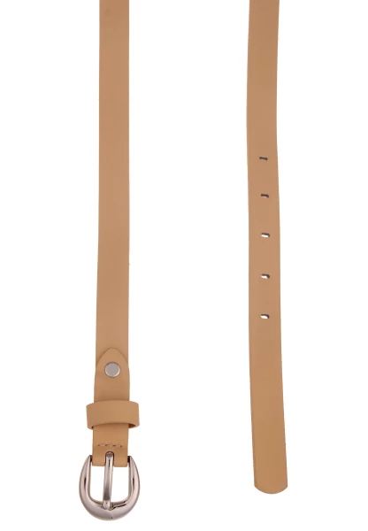 Leslii Damen-Gürtel Schmaler Gürtel Brauner Gürtel Basic-Gürtel Breite 2cm In Sand Braun