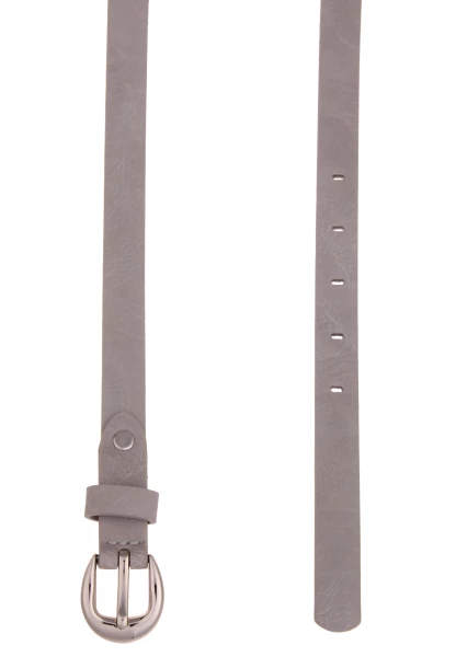 Leslii Damen-Gürtel Schmaler Gürtel Uni Grauer Gürtel Basic-Gürtel Breite 2cm Einfarbig In Grau