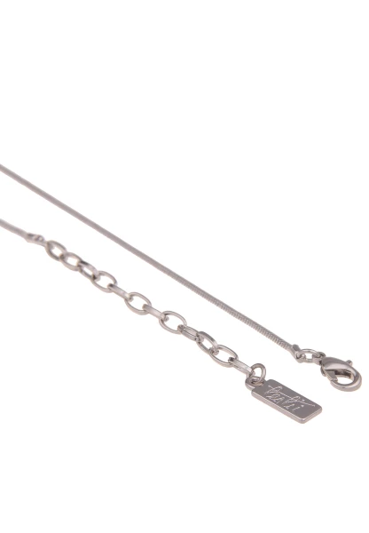 Leslii Damen-Kette Collier Runder Anhänger Blaue Modeschmuck-Kette Kurze Halskette Silber Blau