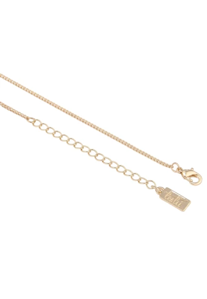 Leslii Damen-Kette Color Glieder-Kette Goldene Halskette Bunte Modeschmuck-Kette Gold Bunt