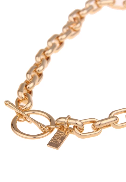 Leslii Damen-Kette Laura Statement Glieder-Kette Kurze Kette Gold