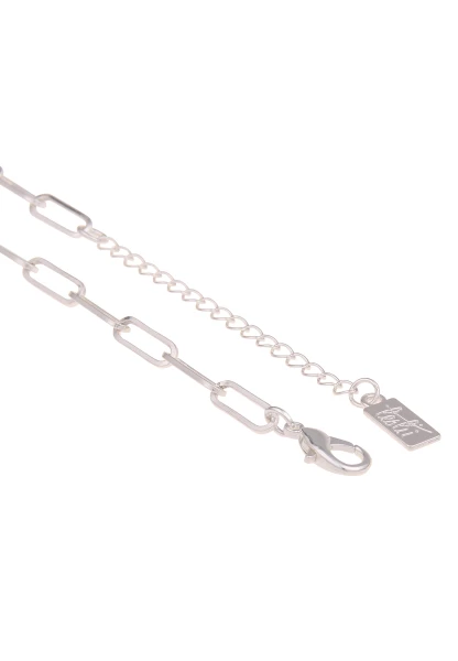 Leslii Damen-Kette Natur-Steine Ring-Anhänger Lange Halskette Modeschmuck-Kette Silber Rosa