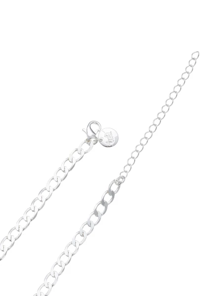 Leslii Damen-Kette Natursteine Kristallsteine Kurze Modeschmuck-Kette Silber Bunt