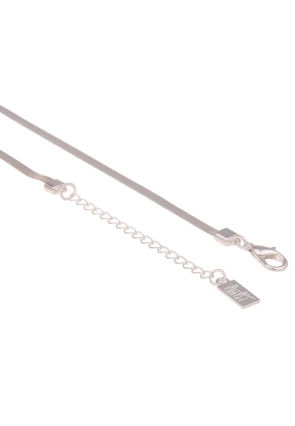 Leslii Damen-Kette Perlen-Anhänger Süßwasser-Zuchtperle Glänzende-Kette Modeschmuck Silber Weiß