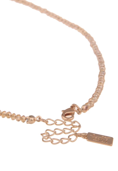 Leslii Damen-Kette Rita Perlen-Anhänger Süßwasser-Zuchtperle Glasperlen-Kette Modeschmuck Braun