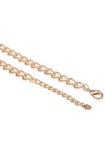 Leslii Damen-Kette Statement Panzer-Kette Glänzende Glieder-Kette Goldene Modeschmuck-Kette Gold