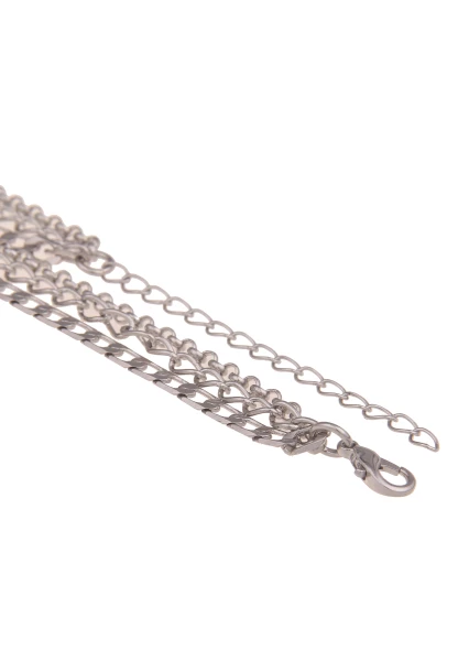 Leslii Damen-Kette Statement Panzer-Kette Layering Glieder-Kette Silberne Modeschmuck-Kette Silber