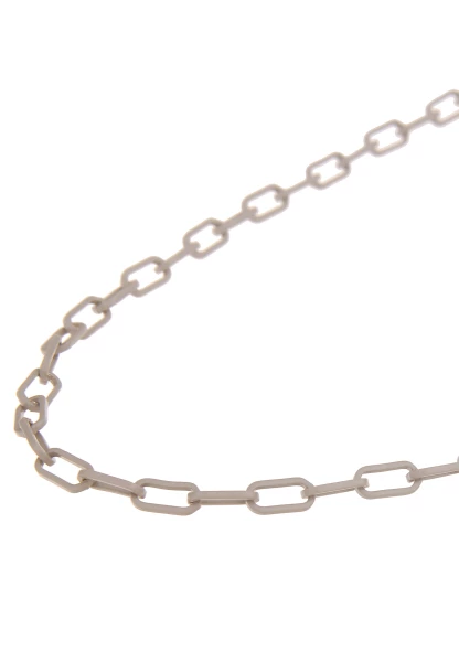 Leslii Damen-Kette Statement Panzer-Kette Layering Glieder-Kette Silberne Modeschmuck-Kette Silber