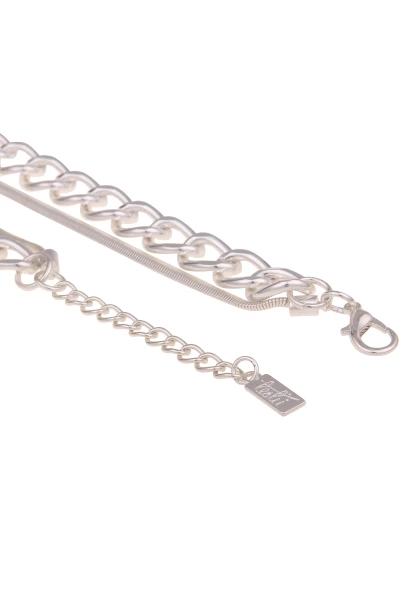 Leslii Damen-Kette Statement Panzer-Kette Layering Glieder-Kette Silberne Modeschmuck-Kette Silber