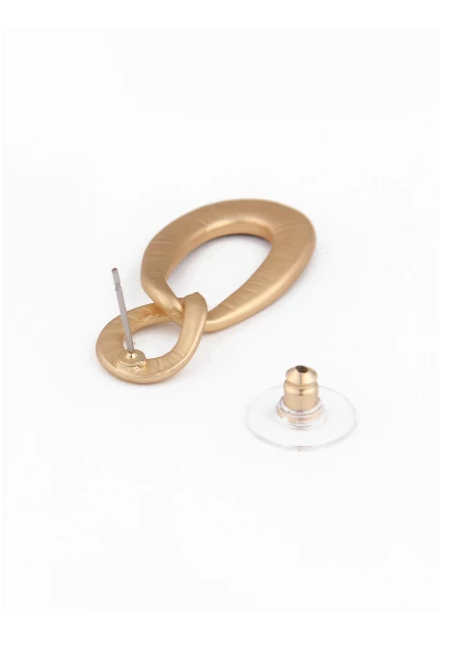 Leslii Damen-Ohrringe Mit Ovalem Anhänger Und Steinchen Modeschmuck-Ohrringe Braun Blau Gold