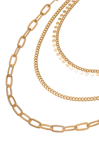 Leslii Dreifache Gliederkette Gold