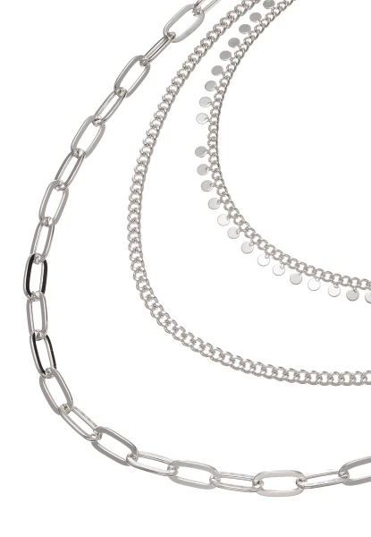 Leslii Dreifache Gliederkette Silber