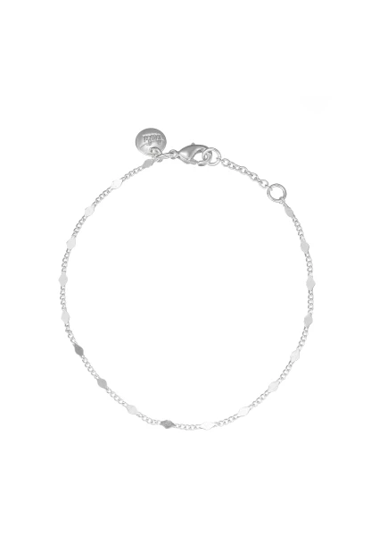 Leslii Glieder-Armband Set Recycled Versilbert