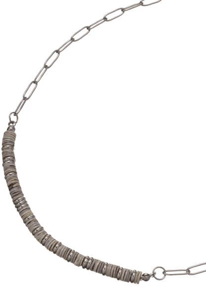 Leslii Gliederkette Aus Edelstahl Mit Muschelstücken