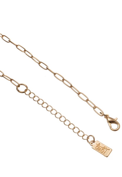 Leslii Gliederkette Mit Glaskristall Schwarz