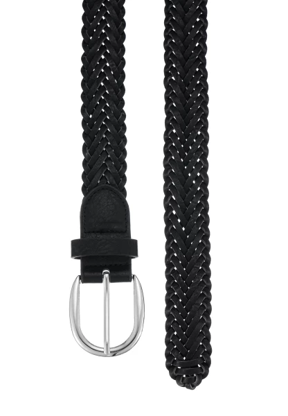 Leslii Gürtel Flecht-Muster In Schwarz