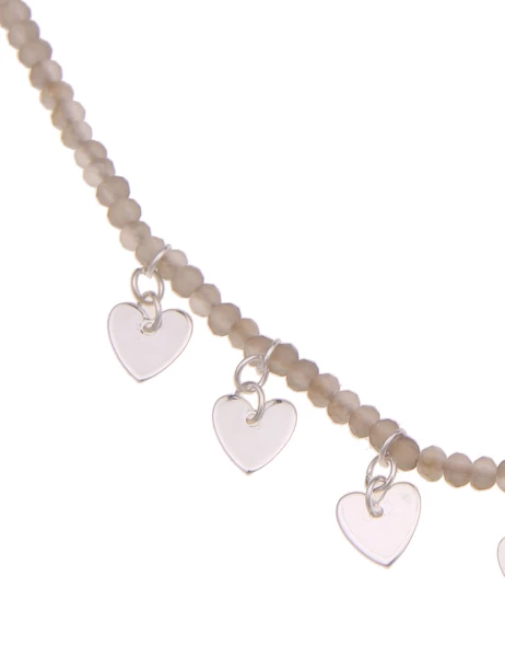 Leslii Halskette Kristall Mit Herzchen