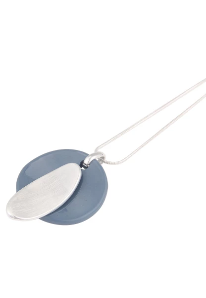Leslii Halskette Scheibe Blau