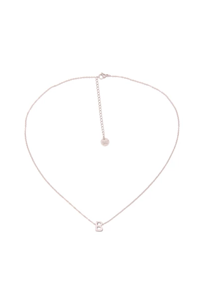 Leslii Kette Buchstabe-B Buchstaben-Kette Silberfarben Aus Edelstahl