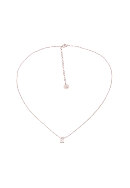 Leslii Kette Buchstaben-Kette "E" Silberfarben Aus Edelstahl