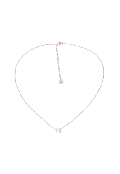 Leslii Kette Buchstaben-Kette "N" silberfarben aus Edelstahl