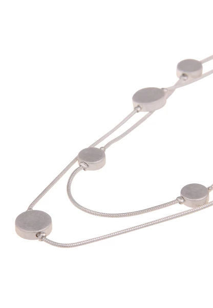 Leslii Kette Collier Round Silber