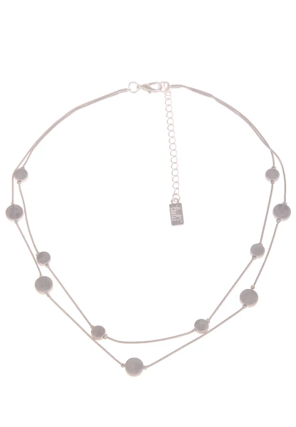 Leslii Kette Collier Round Silber
