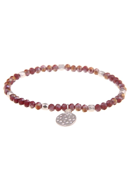 Leslii Kristallarmband Set Rotbraun