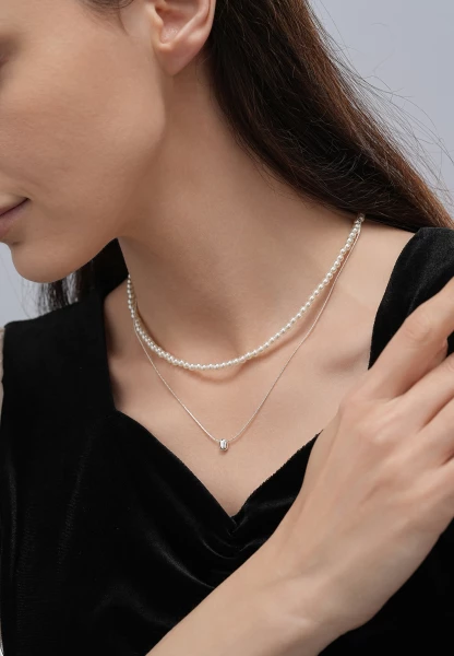 Leslii Kurze Halskette - 01/silber